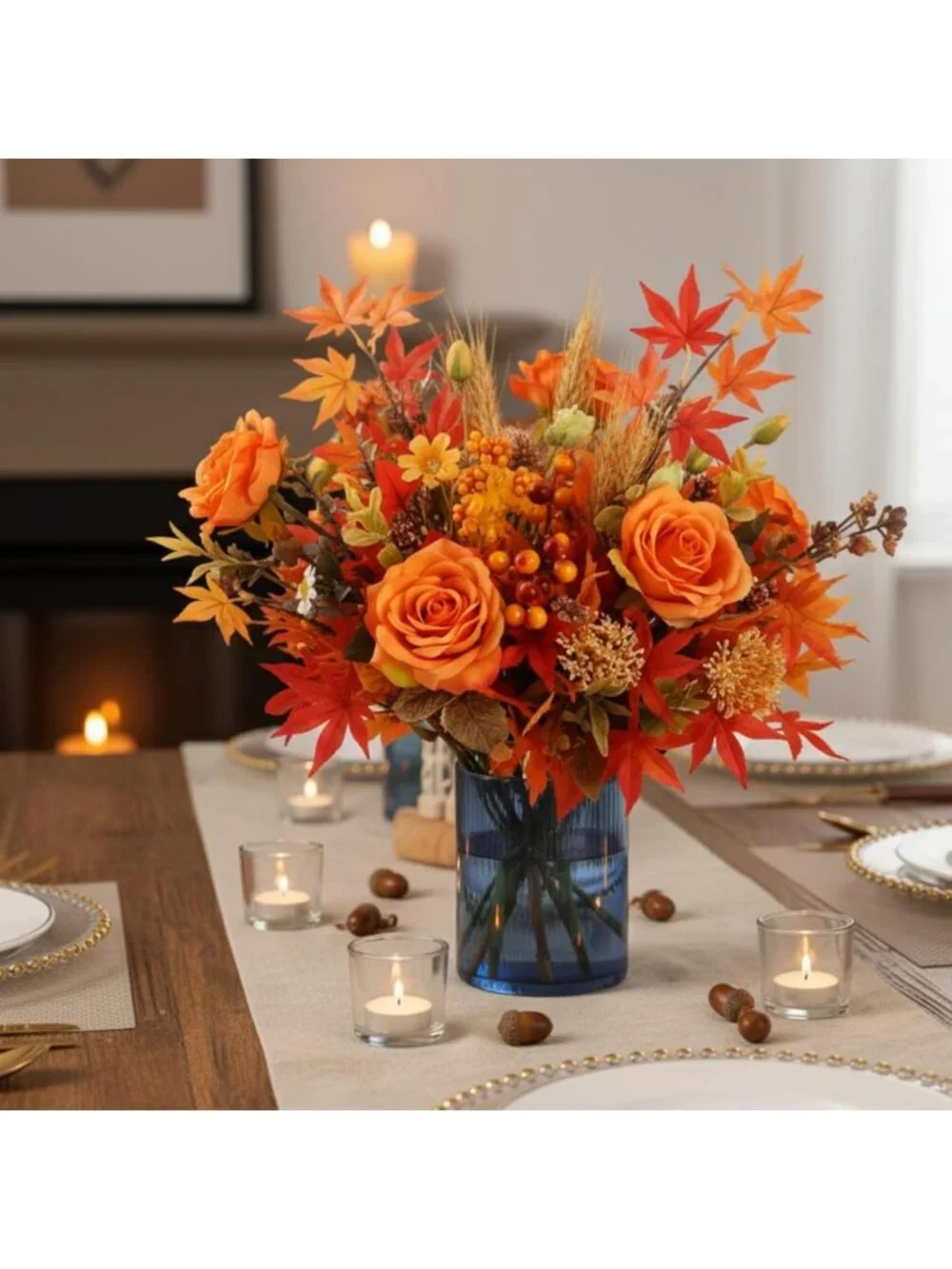 Set of 6 Clear Ribbed Glass Vases for Weddings, Home Decor & Centerpieces